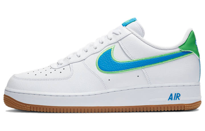 Nike Nike Air Force 1 Low White Poison Green Photo Blue Gum