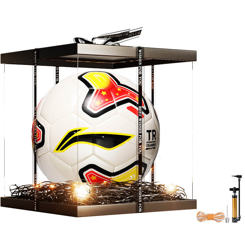 Li-Ning Li Ning Size 4 Ball Soccer Ball Pu Seamless Thermal bonding Unisex White Yellow Red