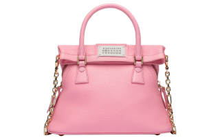 Maison Margiela 5AC Goatskin Shoulder Bag Small Women's Pink
