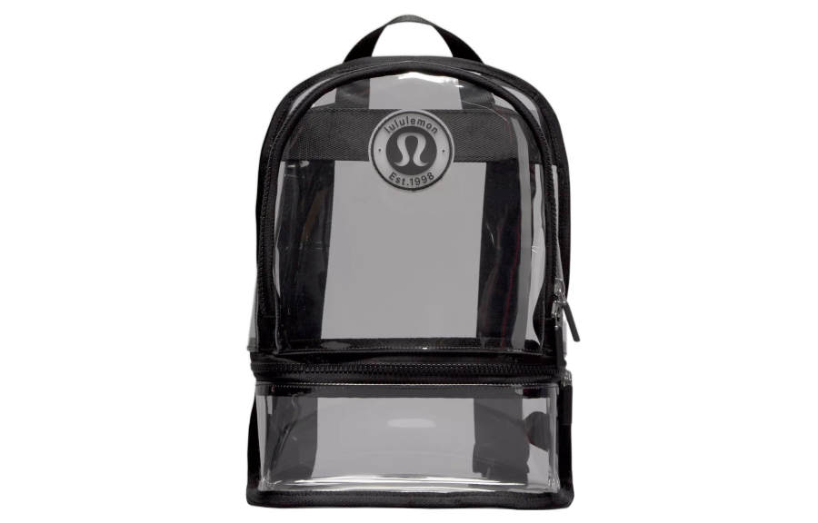 Lululemon Lululemon Clear Thermoplastic Polyurethane Backpack Unisex Black
