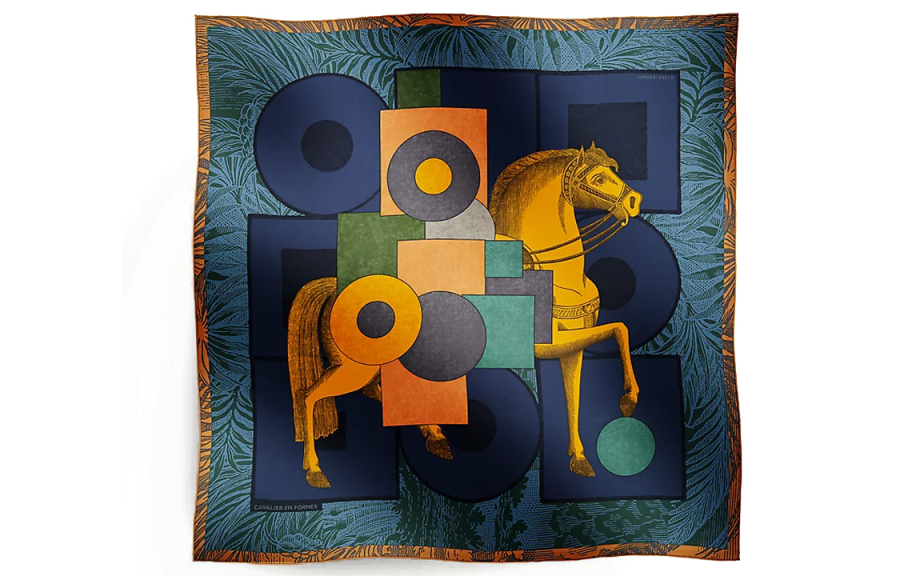 HERMES HERMES Animal Pattern Scarves Women's Multicolor
