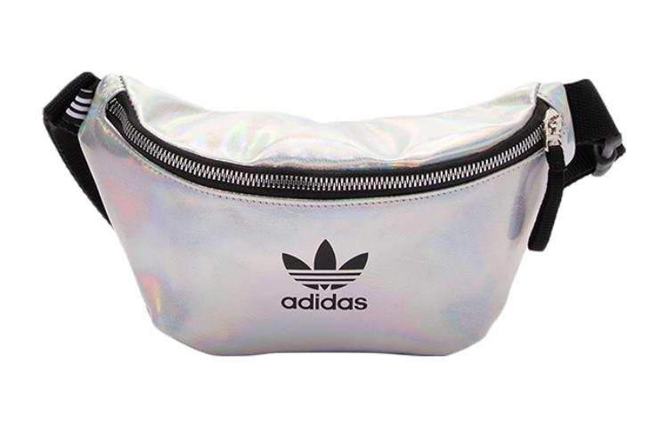 Adidas Originals Trefoil Polyurethane Crossbody Bag, Sling Bag, Fanny Pack Regular Women's Laser White