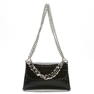 NOMK Pu Tote Bag, Shopping Bag, Biker Bag, Envelope, Underarm, Small Square Bag, Handbag, Shoulder Bag Women's Black
