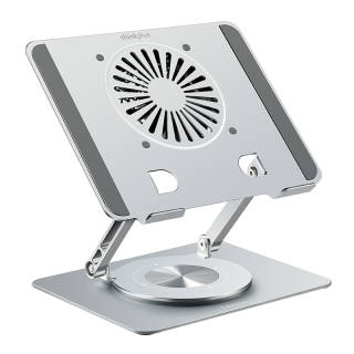 ThinkPad 360° Rotating USB Fan Radiator, Stepless Height Adjustment Folding Stand Laptop Stand CT40