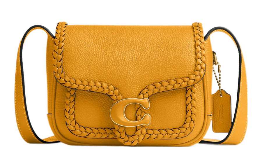 COACH Tabby Smooth Calfskin Messenger Bag, Shoulder Bag, Crossbody Bag Small Women's Yellow