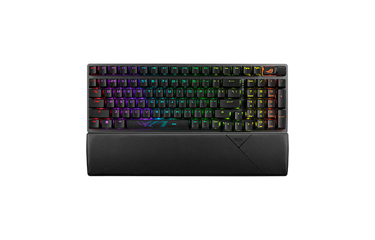 ROG Ranger 2 98 Keys 98 Wireless, Tri Mode Full Key Switches, Snow White/Ice Storm Gray Switches