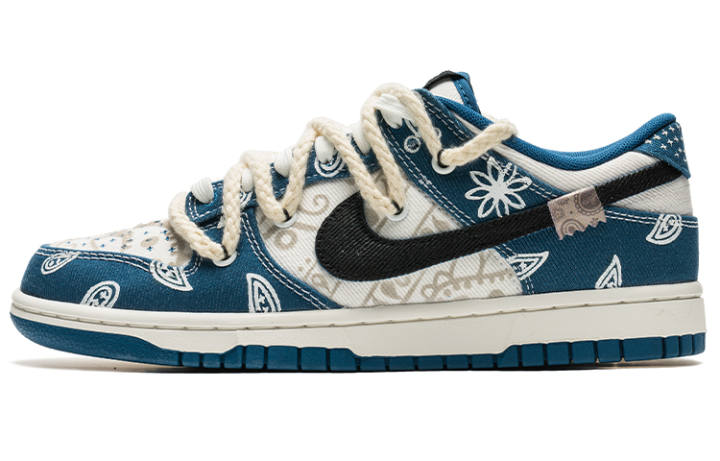 Nike Nike Dunk Low top Skateboard Shoes Men's White Blue