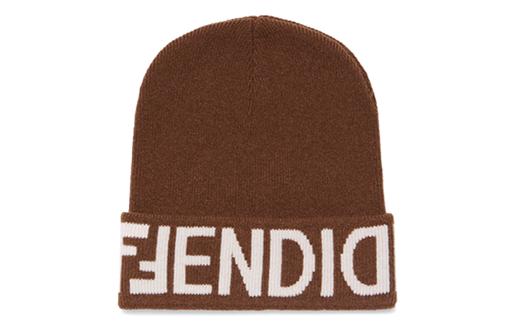 FENDI FENDI Logo Intarsia Knitted Beanie
