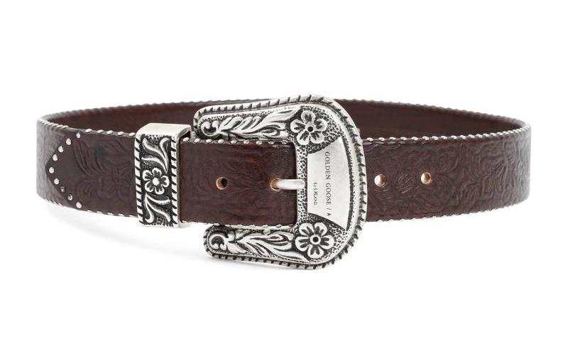 Golden Goose Cow Leather Belts Women's Brown