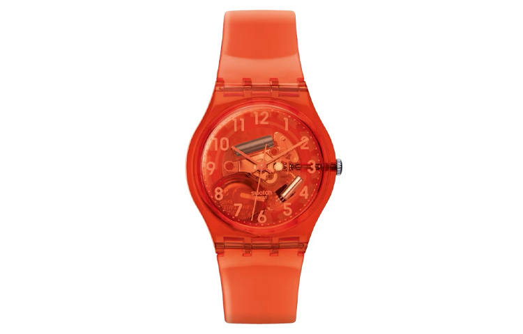 SWATCH SWATCH Unisex 34mm Orange Watch GO114