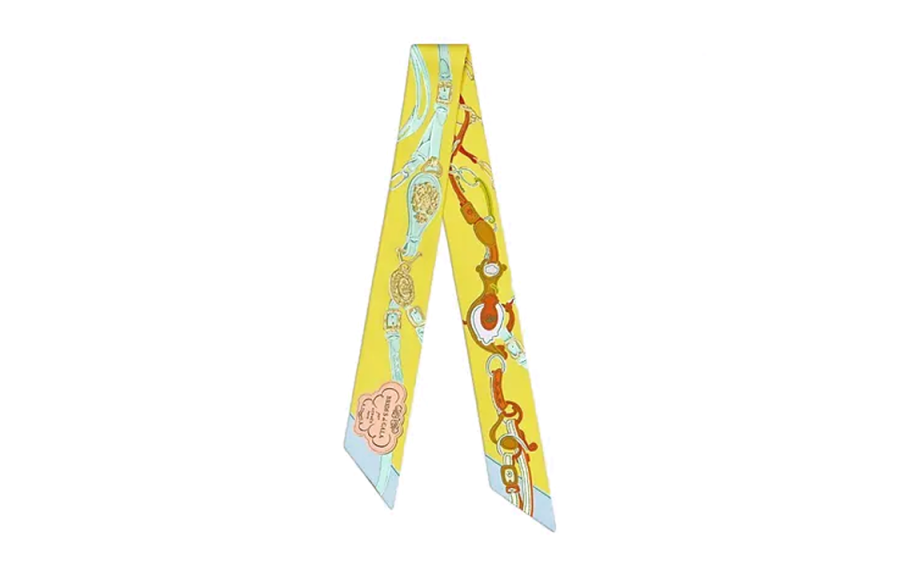 HERMES HERMES Twilly Scarves Women's Yellow