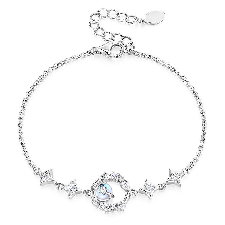 KADER S925 Silver Bracelets Women's Dazzling Color Candy Box, Goddess Premium Selection
