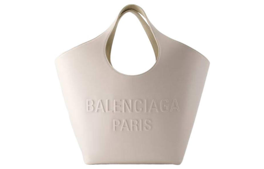 Balenciaga Mary-Kate Logo Embossed Tote Bag