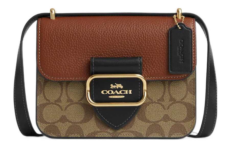 COACH Morgan 18 Square Crossbody Bag In Colorblock Signature Canvas