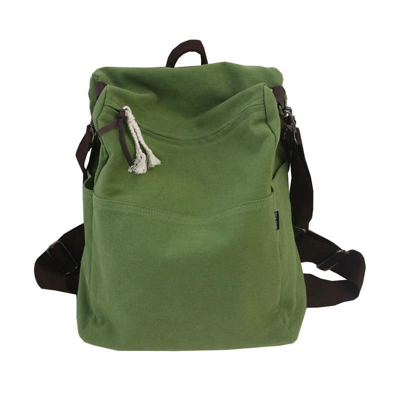 NOMK NOMK Canvas Backpack Women's Fruit Green/White/Ginger Yellow/Black