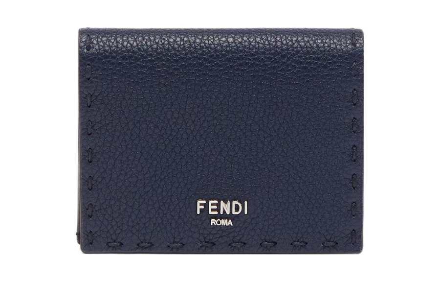 FENDI Leather Wallet Women's Blue