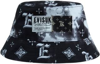 EVISU Bucket Hats Unisex Black