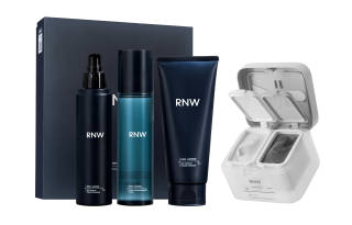 RNW Men's Oil Control Cleansing Lotion Set With Clay Mask Skincare Set Deep Cleaning Hydrating