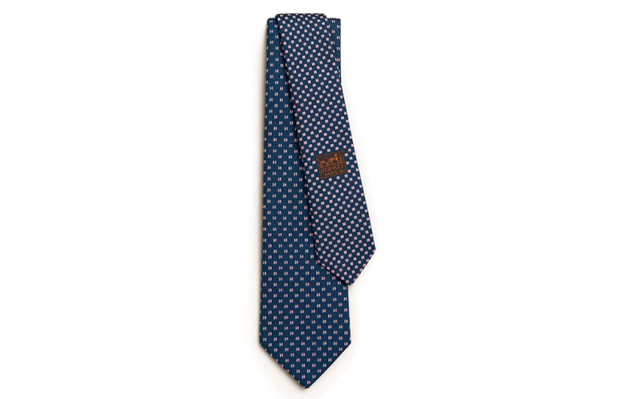 HERMES HERMES Medor Ties Men's Dark Blue