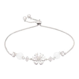 WHY PLAY Zircon Bracelets Women's Silver