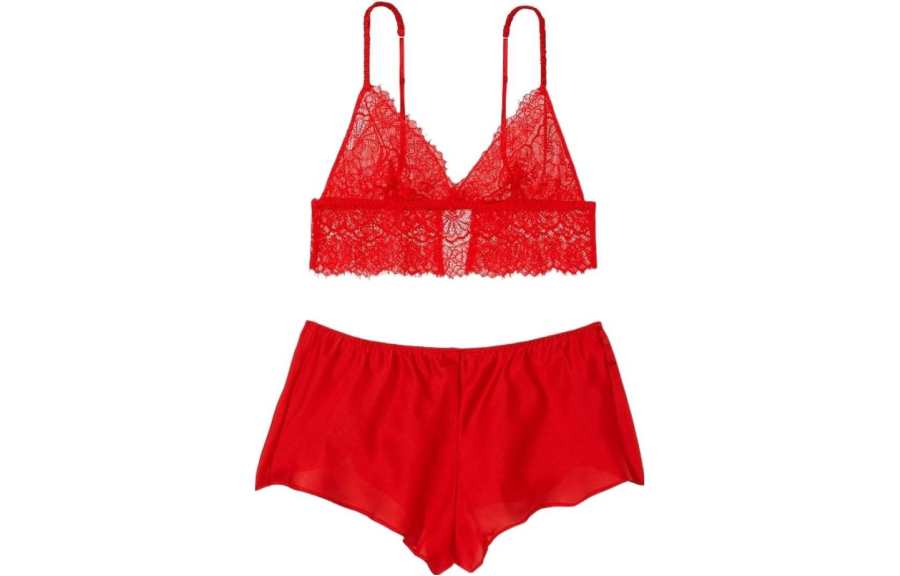 Victoria's Secret Pajama Set Women's Red