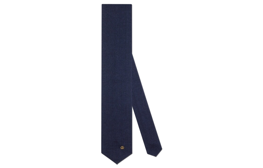 GUCCI GUCCI Wool Ties Men's Dark Blue