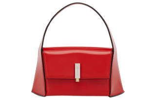 FERRAGAMO Cow Leather Handbag, Shoulder Bag Women's Red