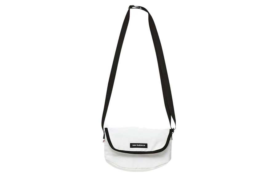 New Balance New Balance Fashion Trend Cotton With Nylon Shoulder Bag, Crossbody Bag Regular Unisex White
