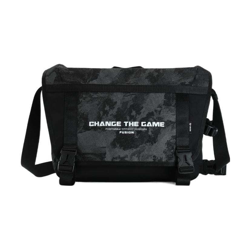 FILA FUSION Fabric Crossbody Bag Unisex Pitch Black