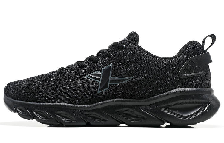 XTEP Fabric Abrasion Resistant Breathable Abrasion Resistant Breathable Low top Running Shoes Men's Black