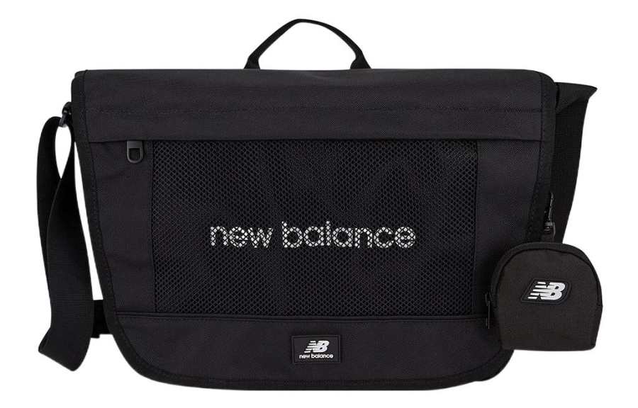 New Balance New Balance Fashion Trend Nylon Messenger Bag, Handbag, Shoulder Bag, Crossbody Bag Regular Unisex Black