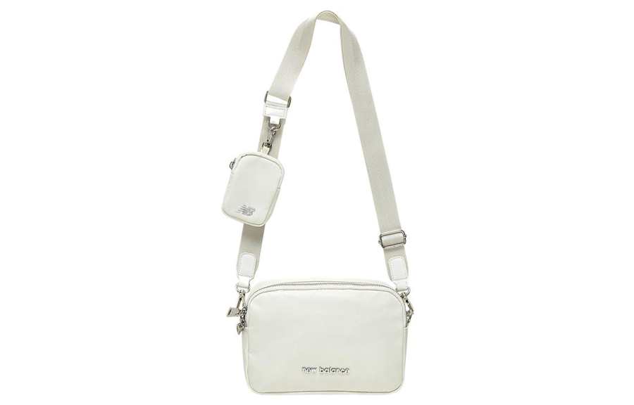 New Balance New Balance Nylon Camera Bag, One Shoulder Bag Crossbody Bag Regular Women's Ivory White
