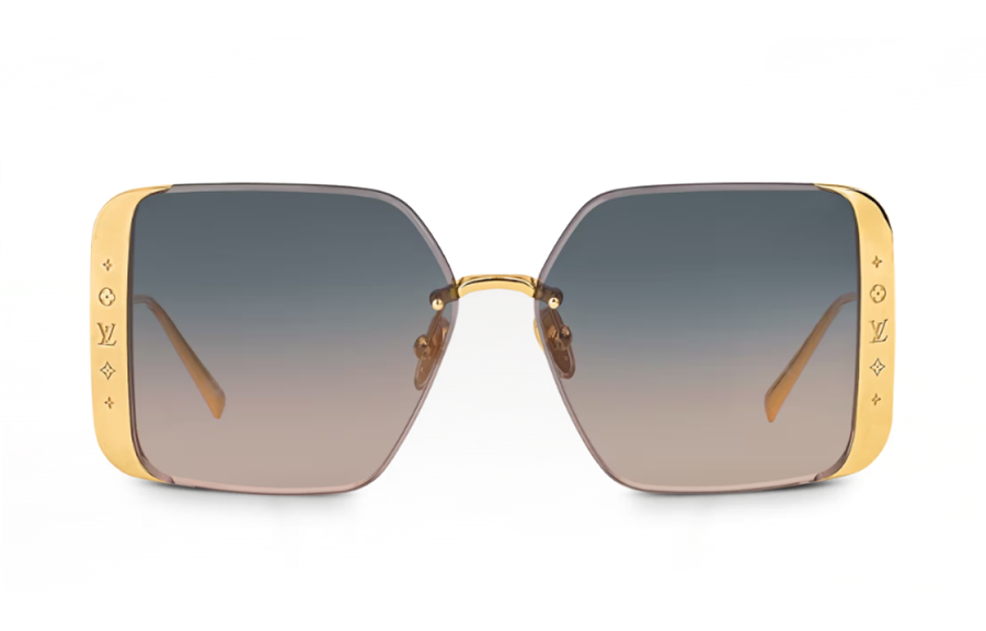 LOUIS VUITTON Z2173U Lv Moon Metal Square Sunglasses