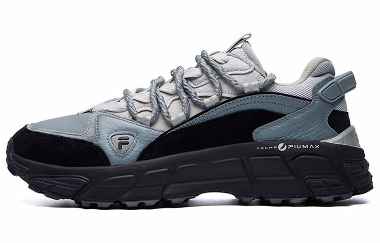 FILA FUSION Sky Runner Textile, Synthetic Leather Low top Chunky Sneakers Men's Medium Gray