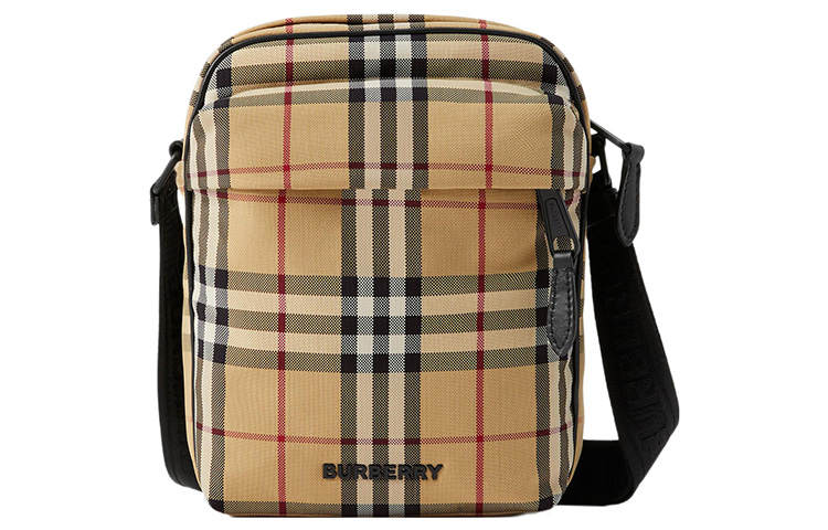 Burberry Polyamide With Calfskin Decoration Shoulder Bag, Crossbody Bag Regular Men's Archive Beige