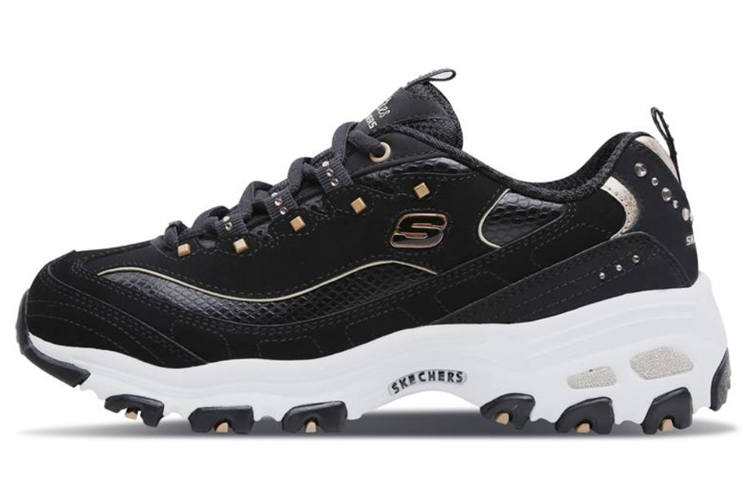 Skechers D'Lites Lightweight Low top Chunky Sneakers Women's Black