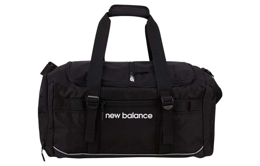 New Balance New Balance Polyester With Nylon Handbag, Shoulder Bag, Crossbody Bag, Travel Bag, Gym Bag Large Unisex Black