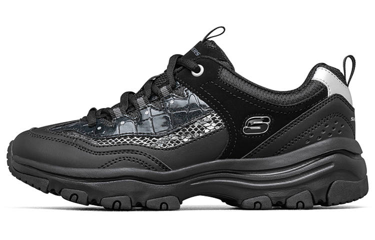 Skechers D'lites Leisure Chunky Shoes Black Women's