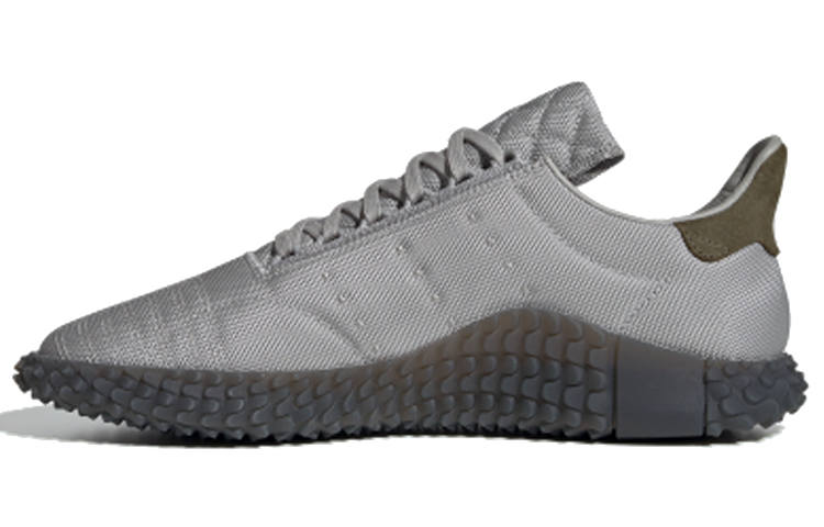 Adidas Originals Kamanda Slip Resistant Lightweight Non slip Lightweight Low top Chunky Sneakers Men's Gray
