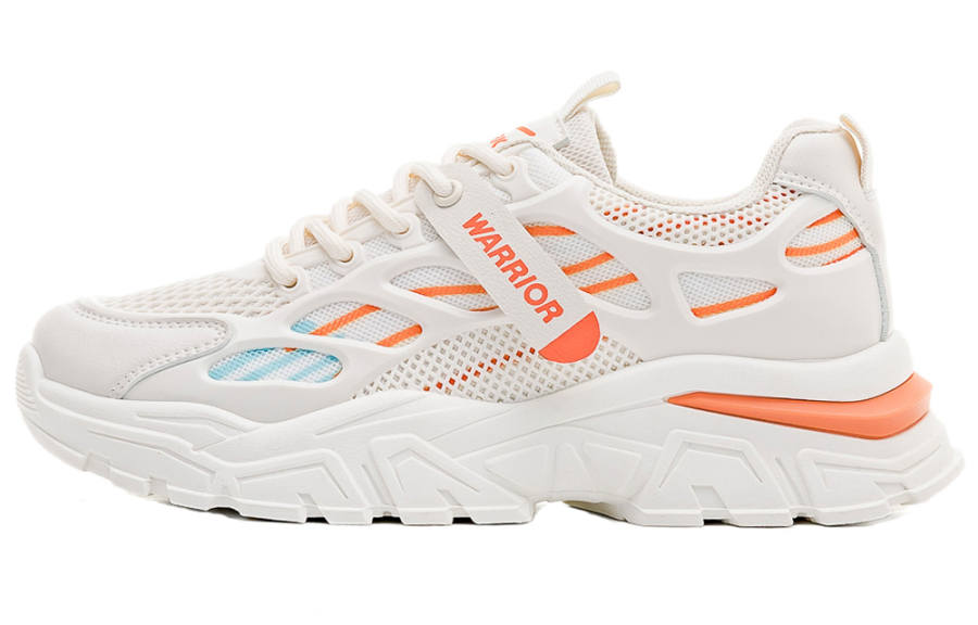 Warrior Low top Chunky Sneakers Women's Beige Orange