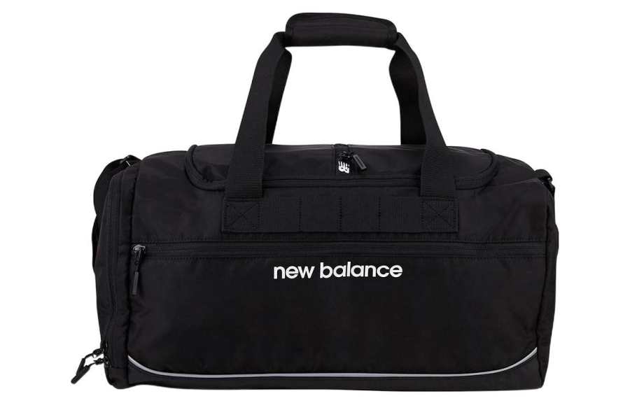 New Balance New Balance Polyester With Nylon Handbag, Shoulder Bag, Crossbody Bag, Travel Bag, Gym Bag Medium Unisex Black