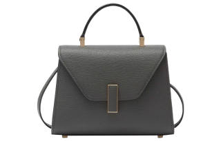 Valextra Cow Leather Handbag Women's Gray