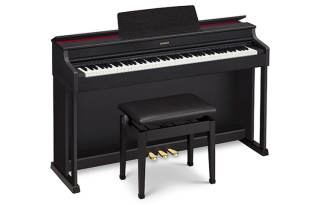 CASIO AP470 Digital Piano, Upright Piano Appearance, Integrated Design With Wooden Frame And Three Pedals