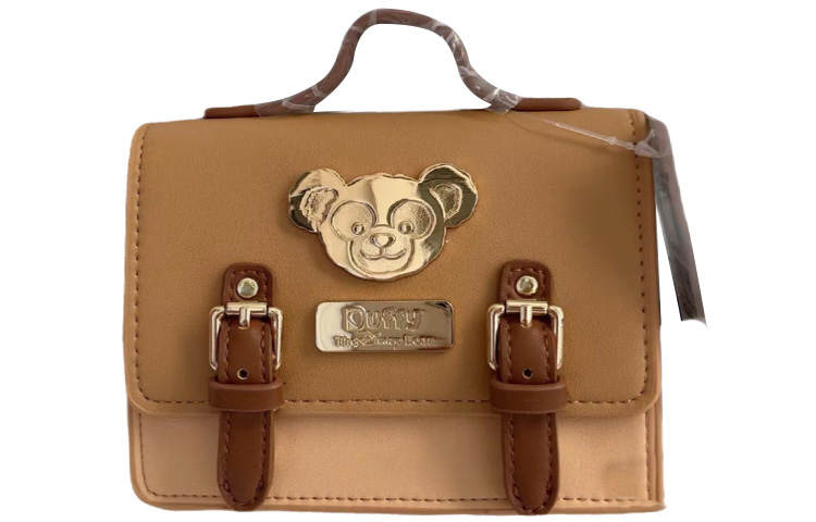 Disney Polyurethane Artificial Leather Shoulder Bag, Crossbody Bag, Handbag Mini Women's Beige