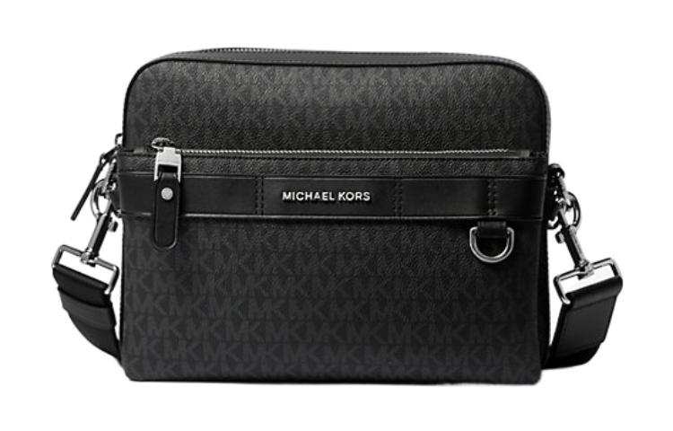 MICHAEL KORS Hudson Canvas Crossbody Bags Men's Black
