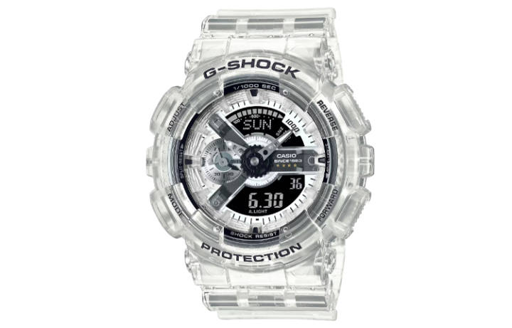 CASIO CASIO Men Liquid Crystal/Analog Dual Display Series White Watch GA-114RX-7AJR