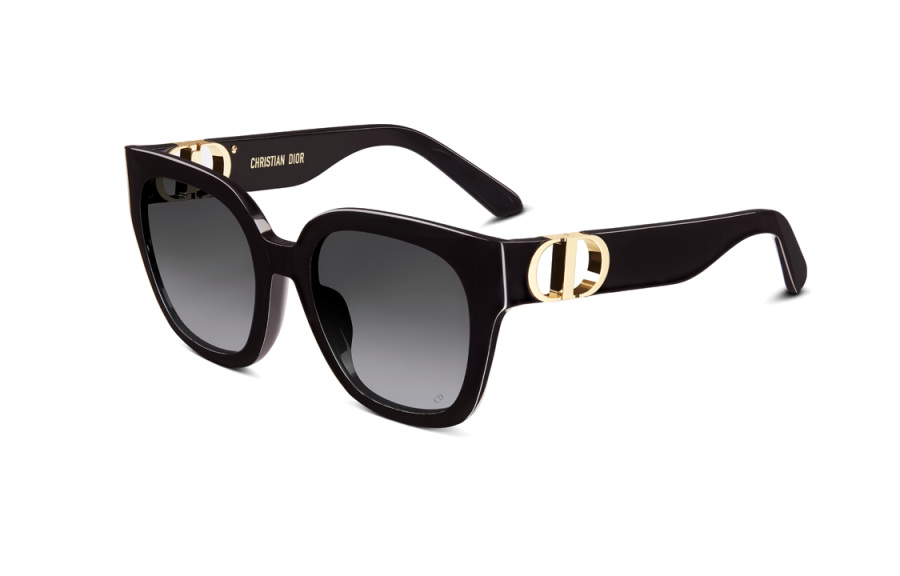 DIOR DIOR Irregular Shape Sunglasses Women's Black