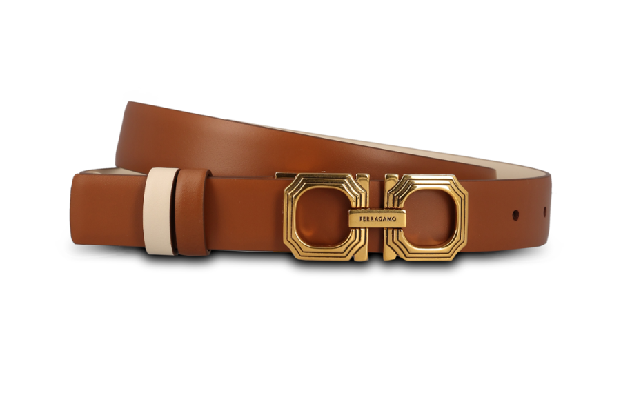 Ferragamo FERRAGAMO Cow Leather Belts Women's Brown