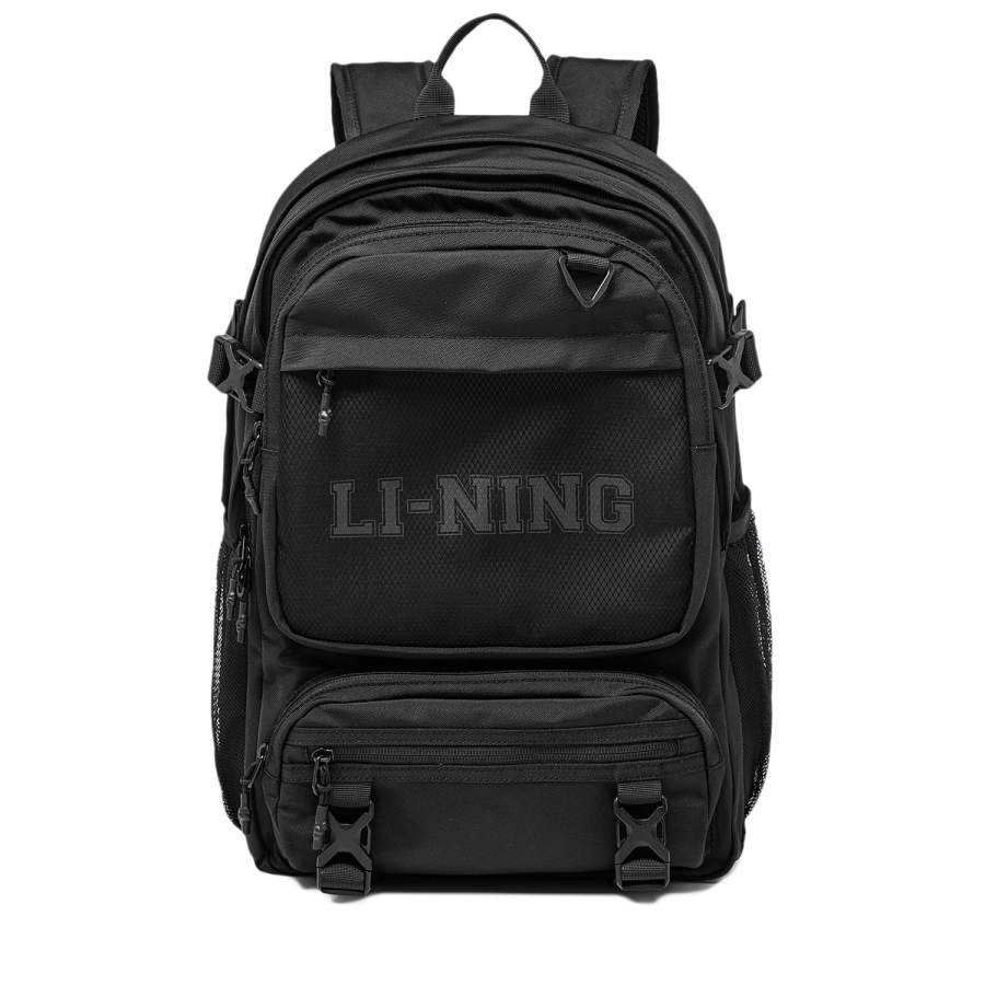 Li-Ning Li Ning Sports Life Collection Polyester Sports Backpack Regular Unisex Black