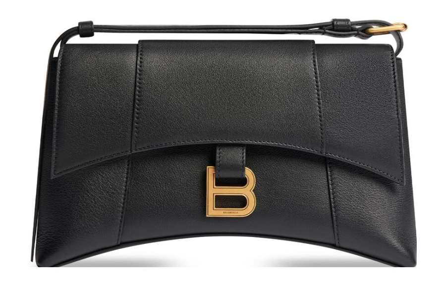 Balenciaga Smooth Calfskin Portable Crossbody Bag, Shoulder Bag Women's Black